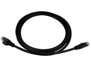 PowerMAX Black Cat.6 U/UTP T568B Patch Cord (LSZH) - with Divider